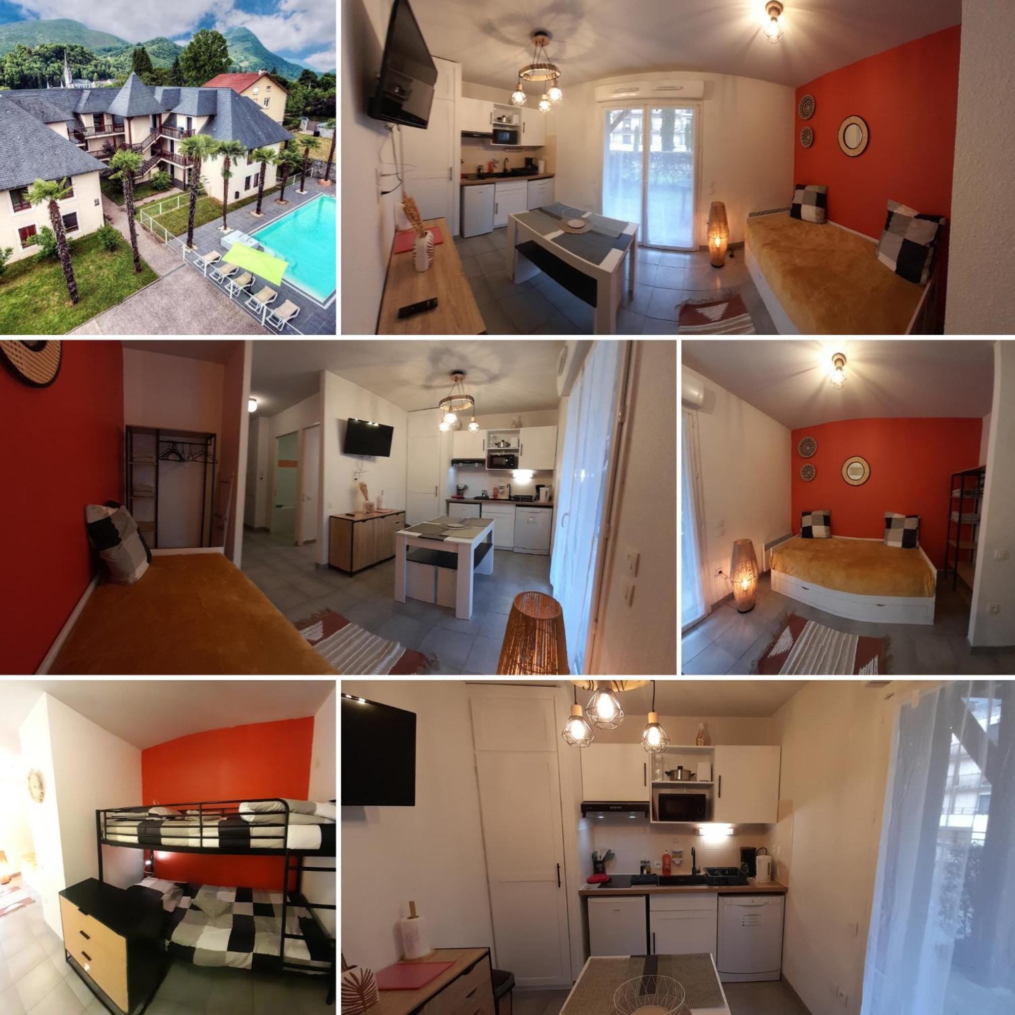 Appartement Du Chamois Roux, Dans Residence De Tourisme 3 Etoiles ルルド エクステリア 写真